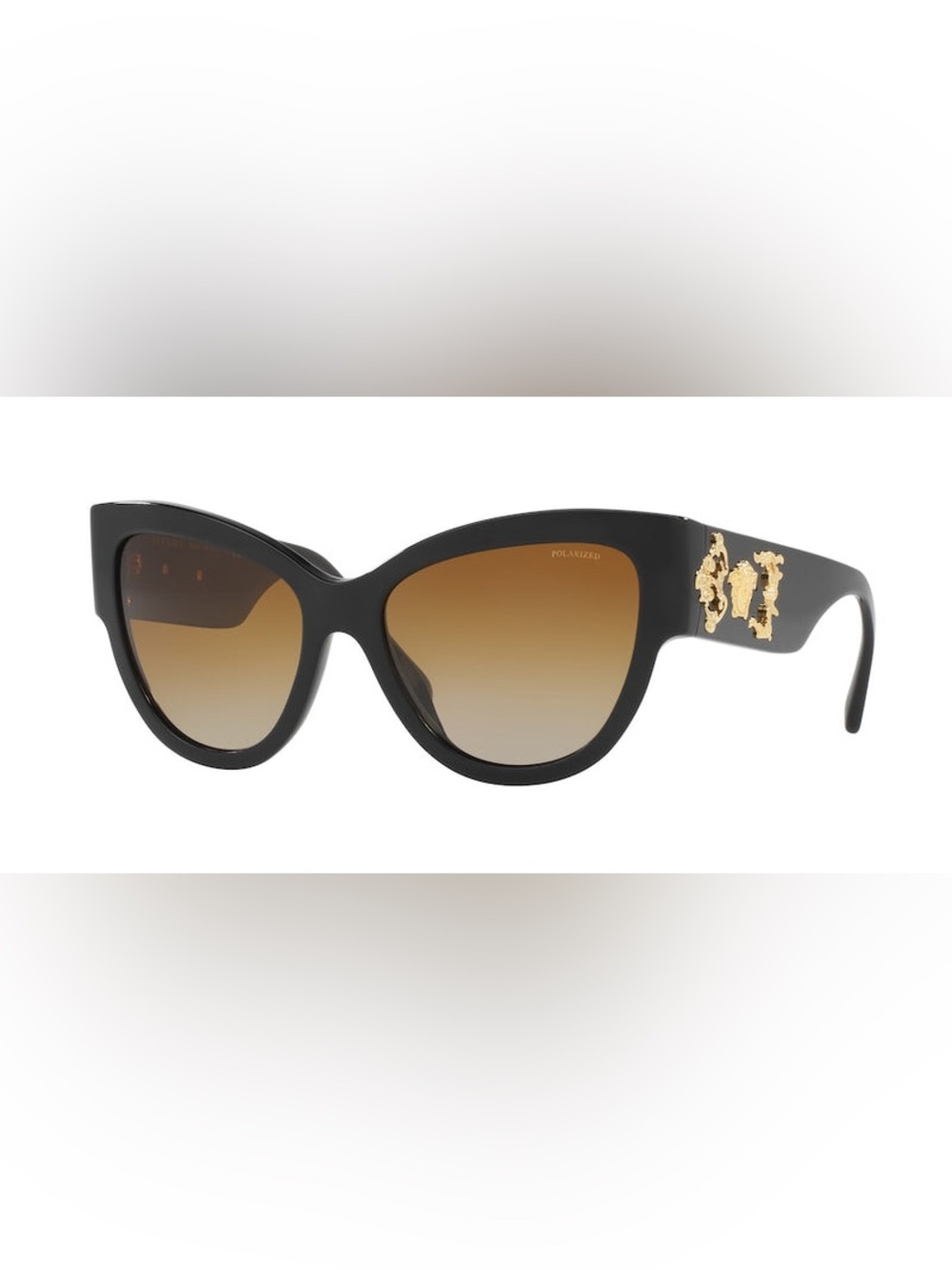 Versace Polarized Black Cat-Eye Sunglasses - Women Accessories